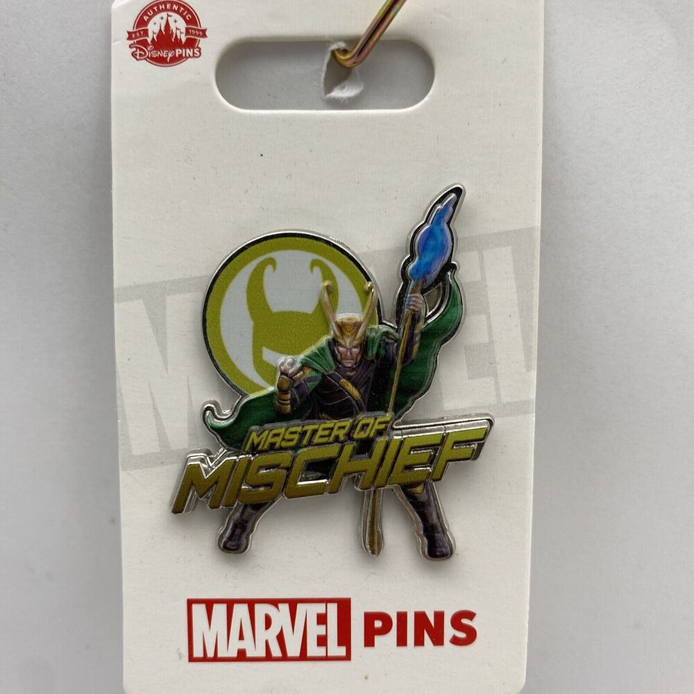 Disney Parks Pin Marvel Loki Master of Mischief Thor Avengers 3D Trading Pin